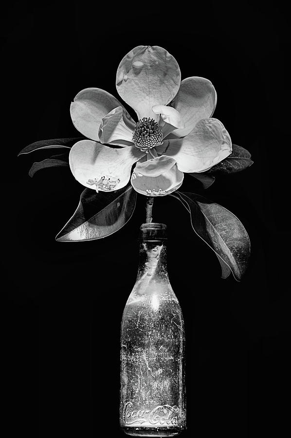 Vintage Coke Still Life Black and White Photograph by JC Findley