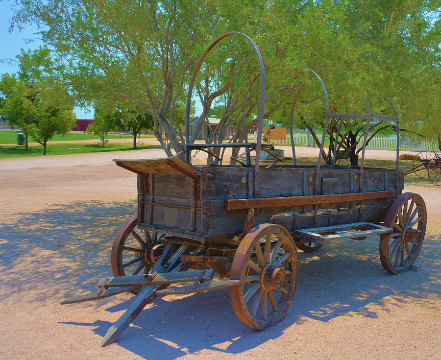 Vintage Covered Wagon Photograph by Nancy Jenkins - Fine Art America