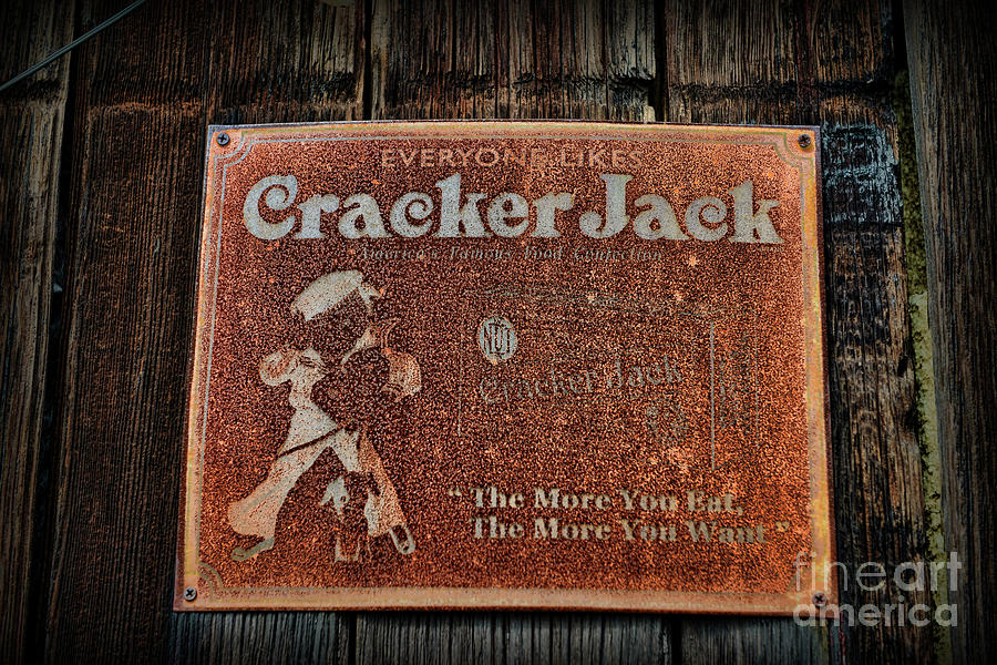 Vintage Cracker Jack Sign Photograph by Paul Ward