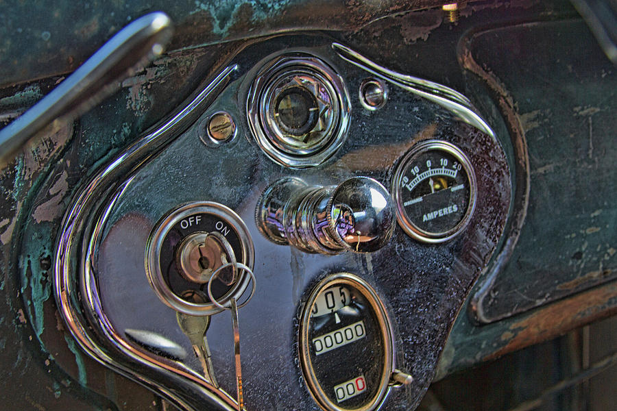 Vintage Dashboard 1929 Ford Photograph by Alana Thrower