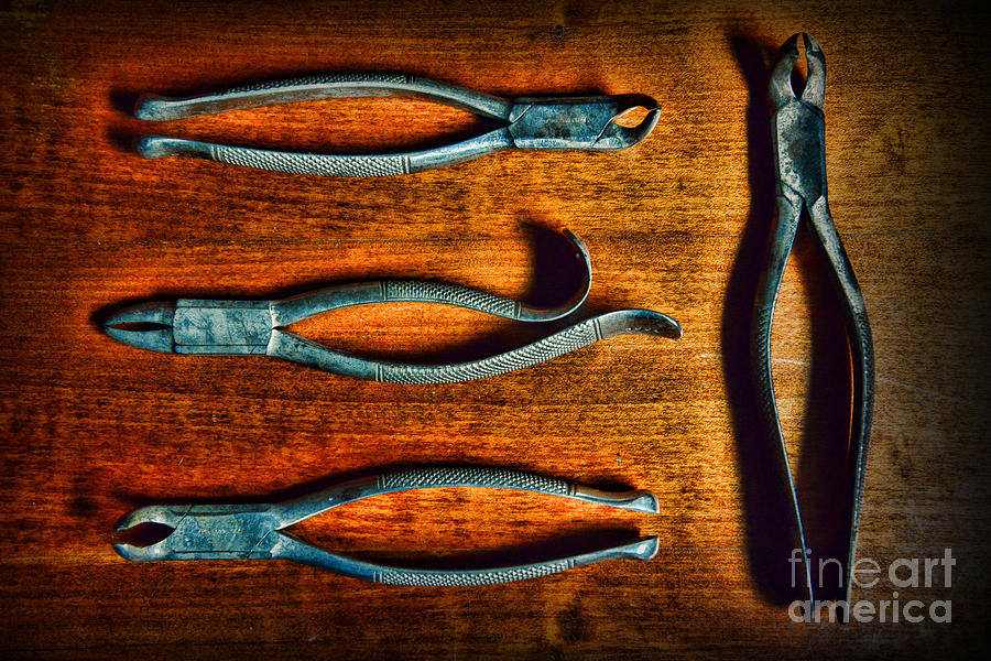 Vintage Dental Tooth Extraction Tools Photograph by Paul Ward