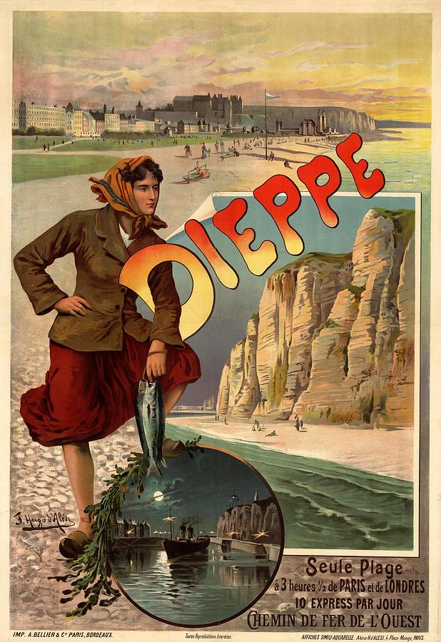 Vintage Dieppe Advertisement Photograph by Andrew Fare