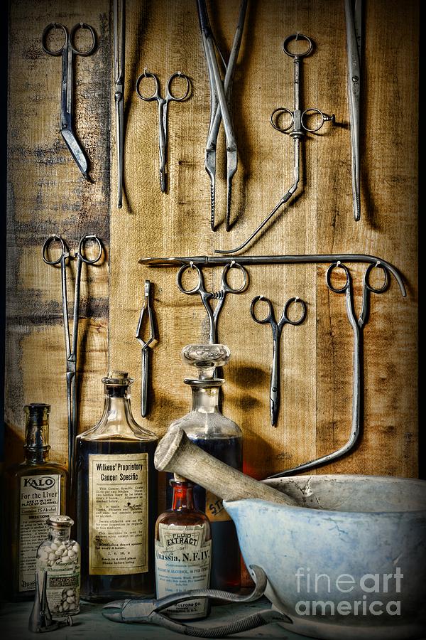 Vintage Photograph - Vintage Doctor Things by Paul Ward