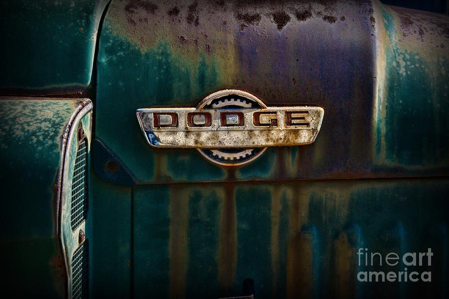Vintage Dodge Emblem  Photograph by Paul Ward