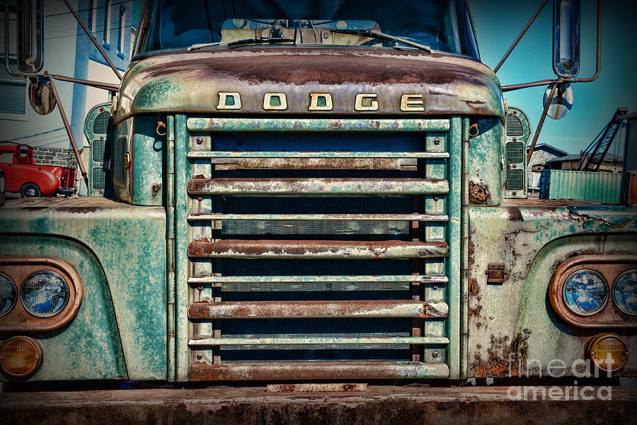 Vintage Dodge Truck Front Grill Photograph by Paul Ward