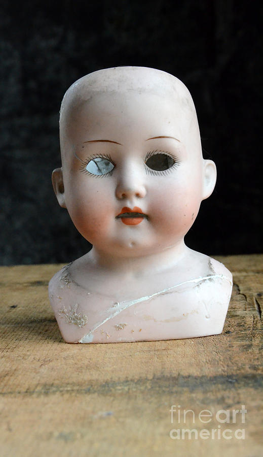 Vintage Doll Head Photograph by Jill Battaglia