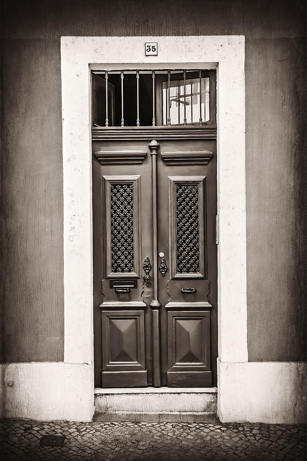 Vintage Door in Lisbon Photograph by Carol Japp