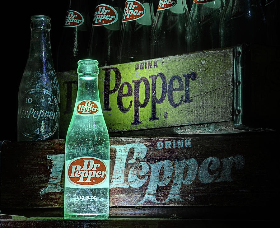 Dr Pepper Photograph - Vintage Dr Pepper by JC Findley
