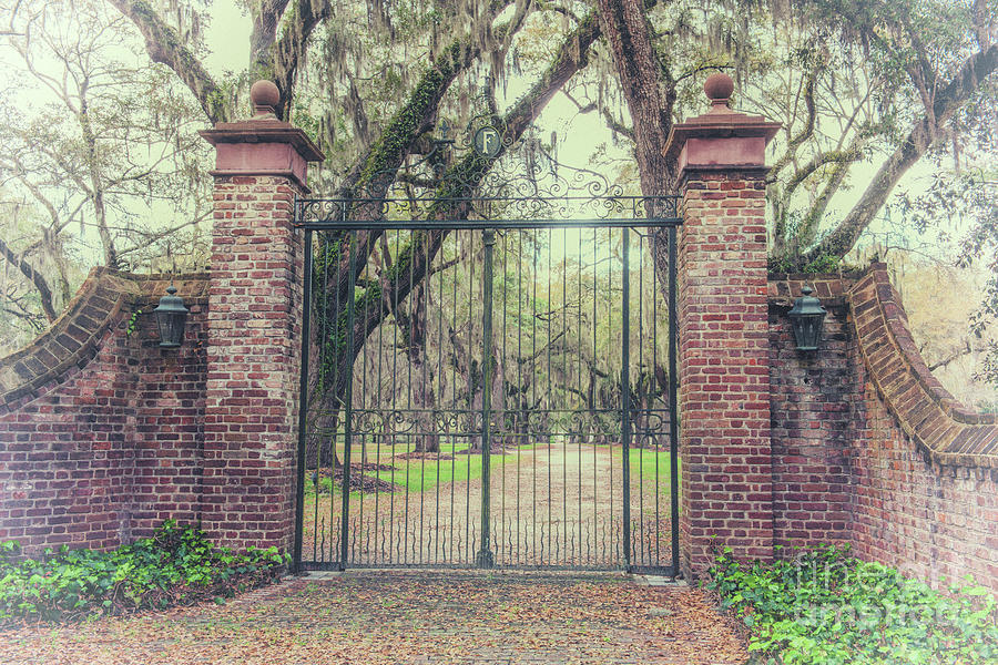 Vintage Fenwick Hall Gate Photograph by Dale Powell