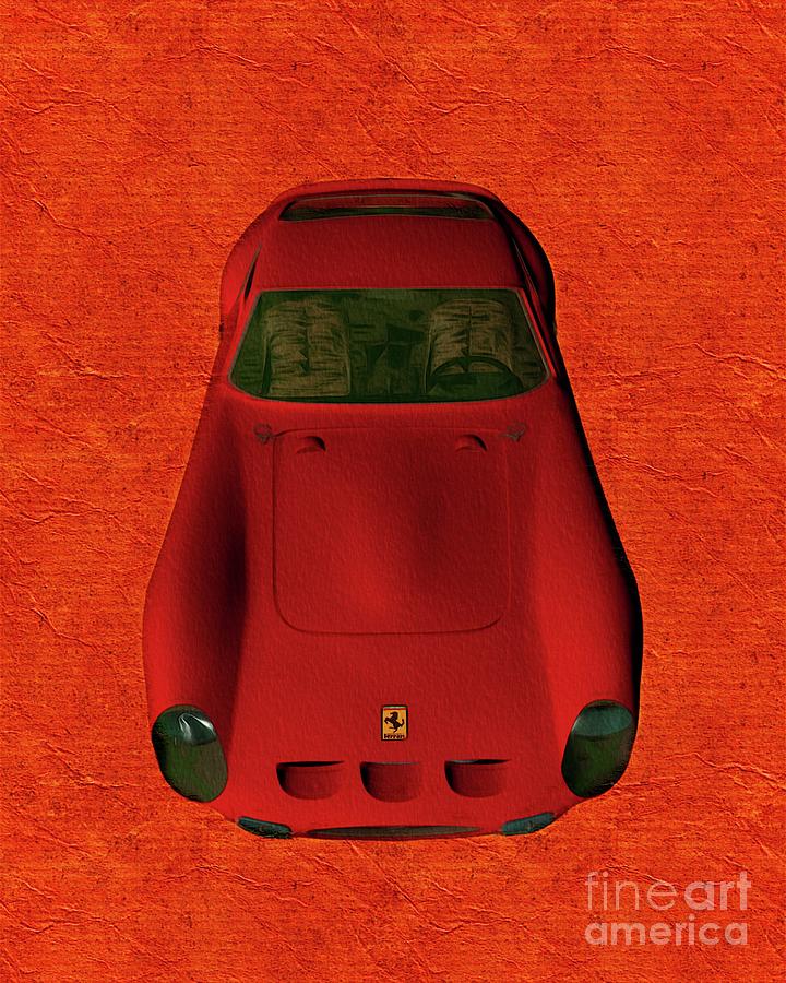 Vintage Ferrari Painting