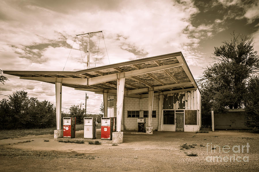 Vintage Filling Station Photograph by Ashley M Conger Fine Art America