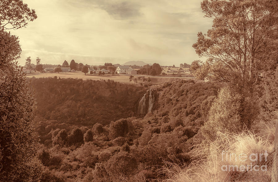 Vintage fine art landscape. Tasmania country towns Photograph by Jorgo Photography