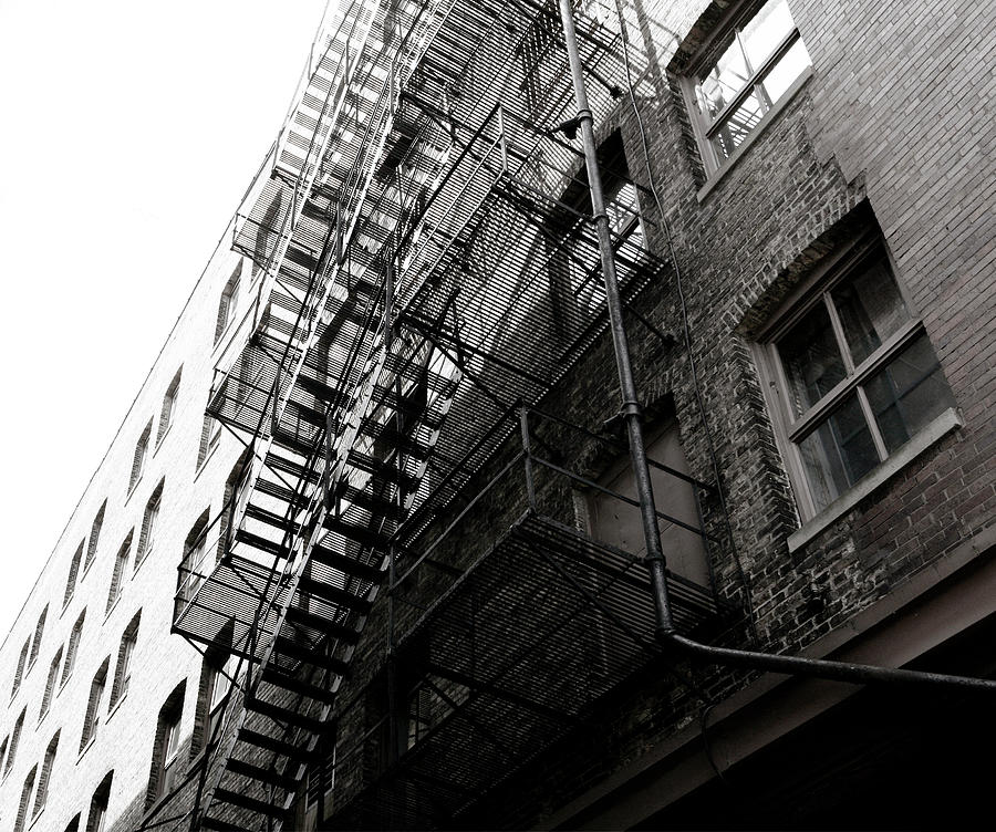 Vintage Fire Escape Photograph by Marilyn Hunt