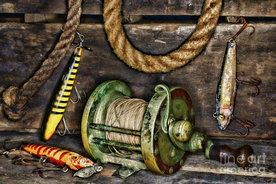 Vintage Fishing Equipment Photograph by Paul Ward