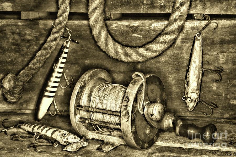 Vintage Fishing Equipment Retro Style Photograph by Paul Ward