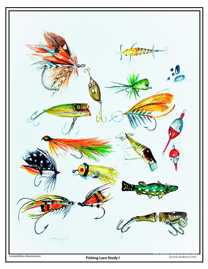 Vintage fishing flys and lures by Johnnie Stanfield
