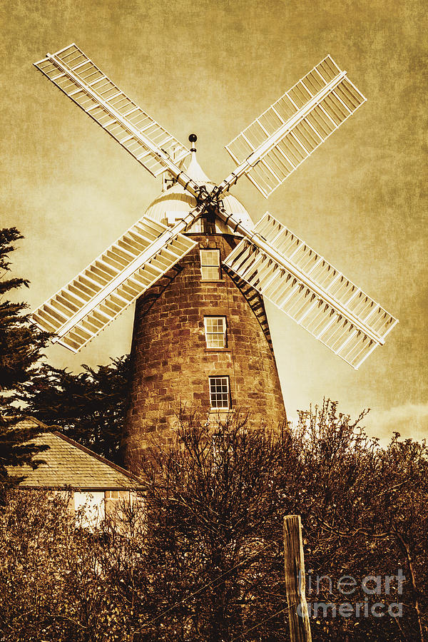 Vintage Flour Mill Photograph