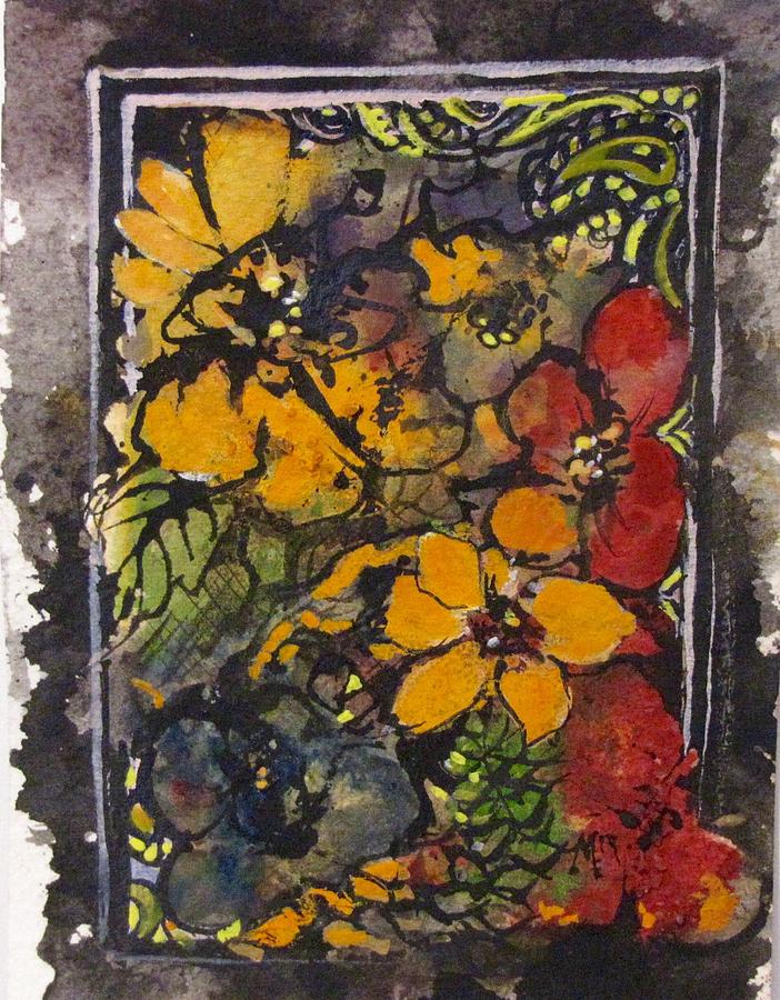 Vintage Flowers Painting by Melanie Stanton