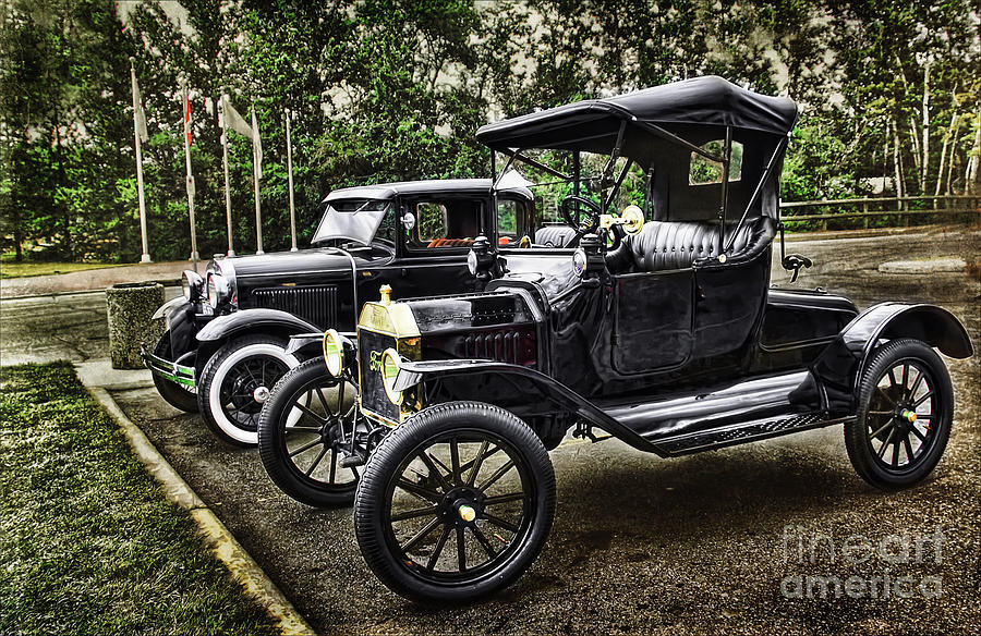 Vintage Ford Cars Photograph by Elaine Manley