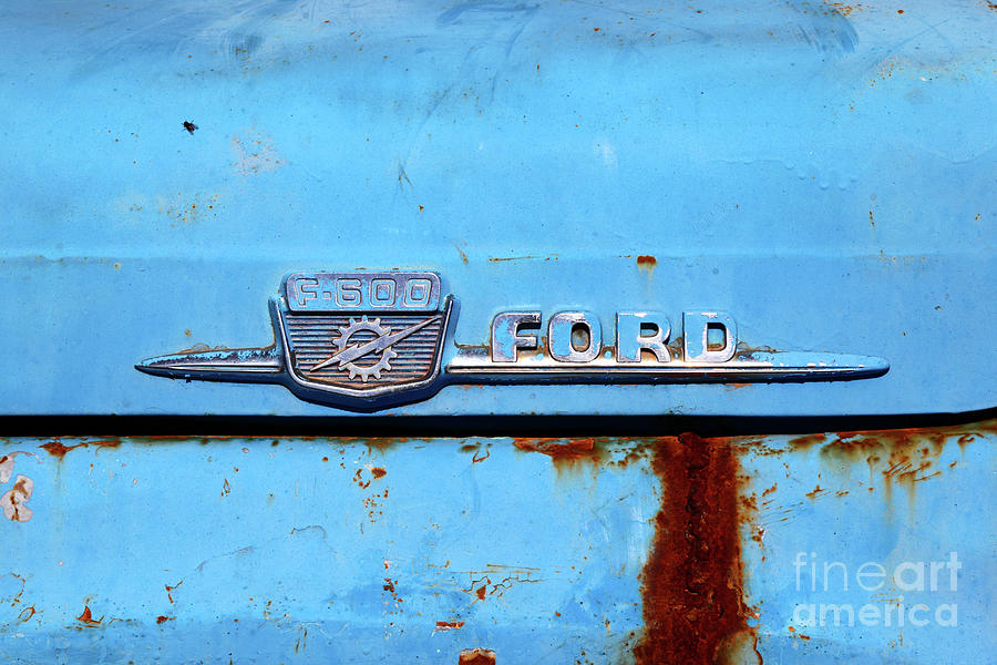 Vintage Ford F-600 Truck Detail Photograph by James Brunker