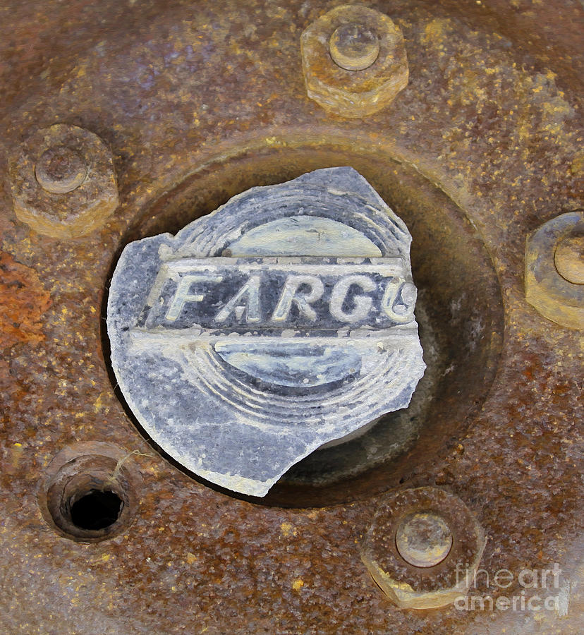 Vintage Fargo Wheel Art Photograph by Nina Silver