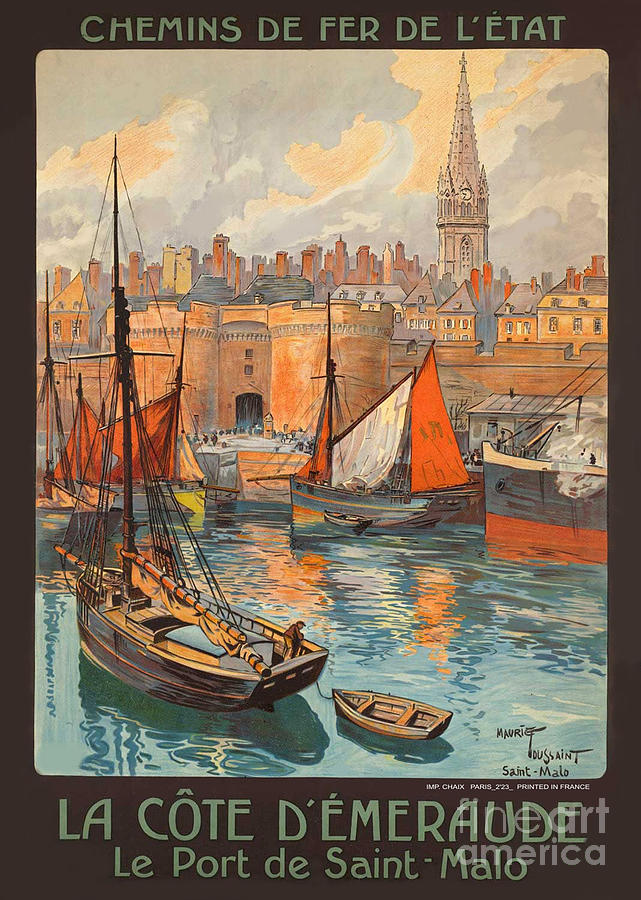 Vintage French Travel Poster 3 Photograph by George Pedro