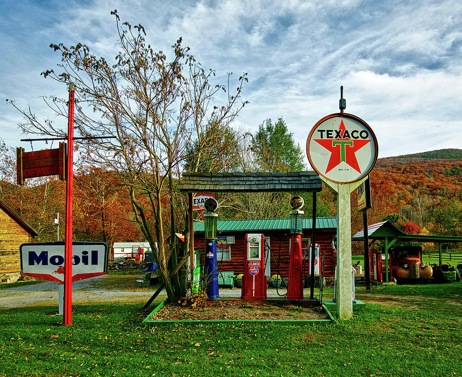 Mountain Photograph - Vintage Gas Station by Mountain Dreams