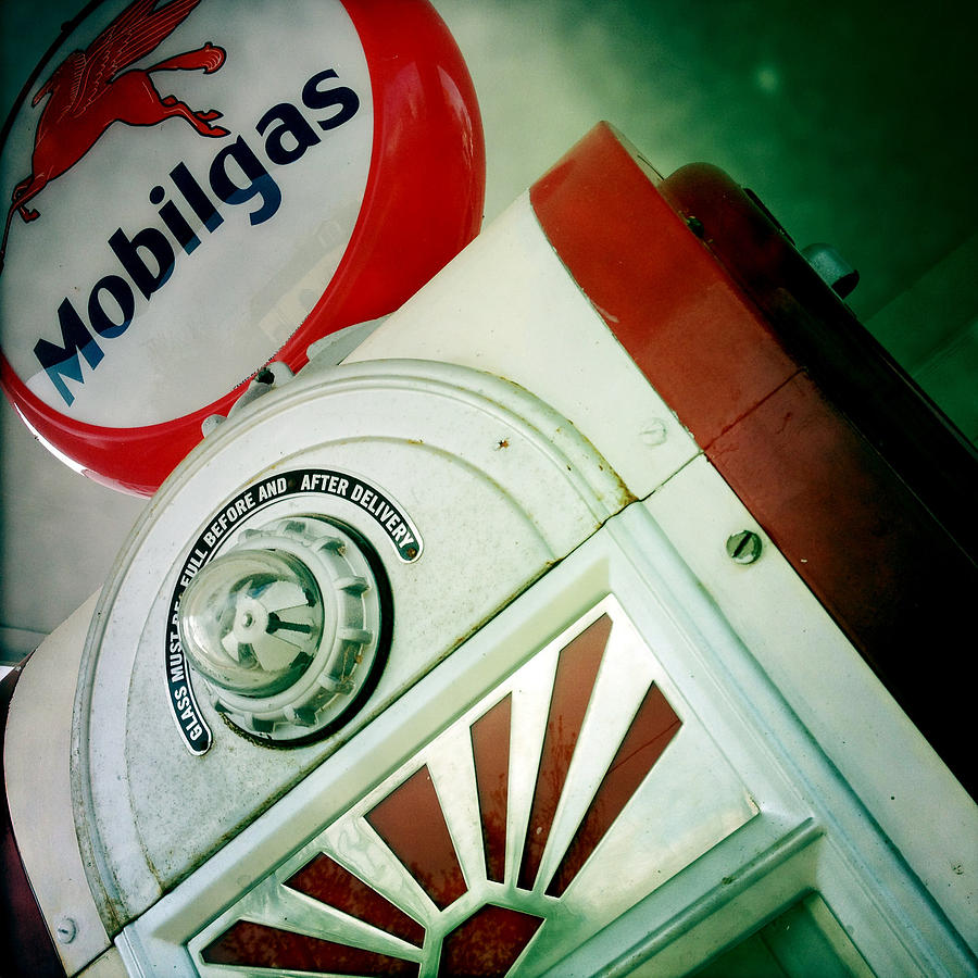 Vintage Photograph - Vintage Gas Station Pump by Lori Knisely