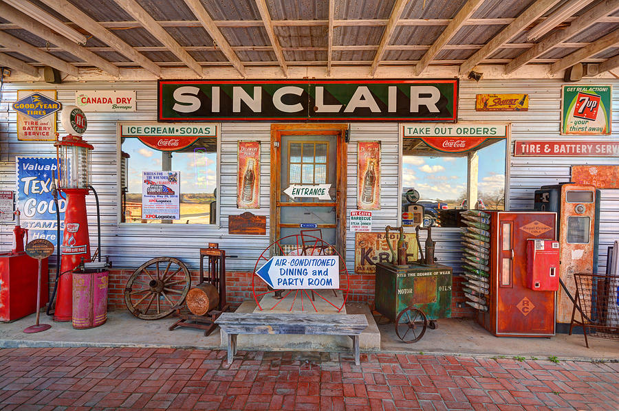 Vintage Gas Station by Steve Snyder