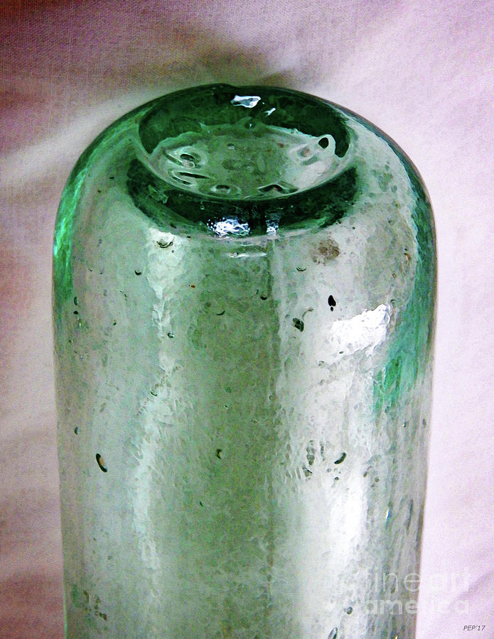 Vintage Glass Bottle Five Glass Art by Phil Perkins