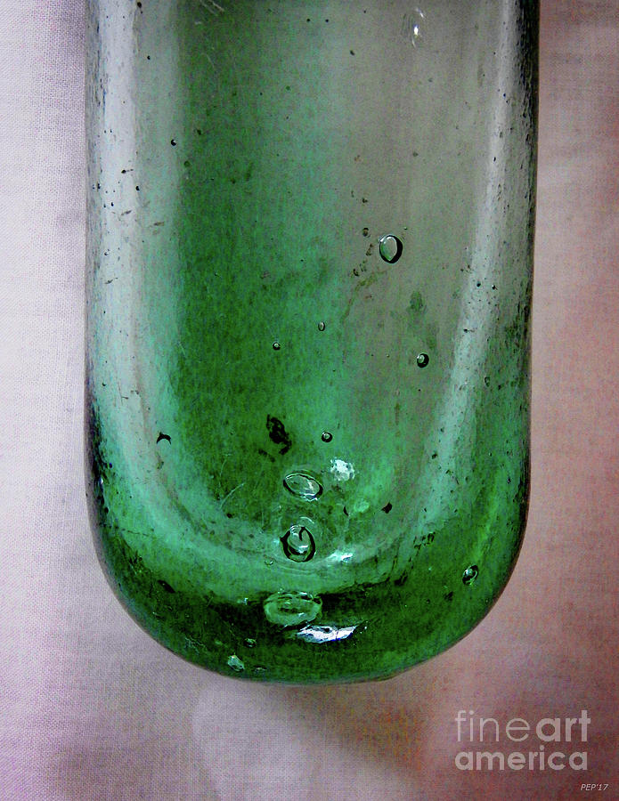 Vintage Glass Bottle Three Glass Art by Phil Perkins