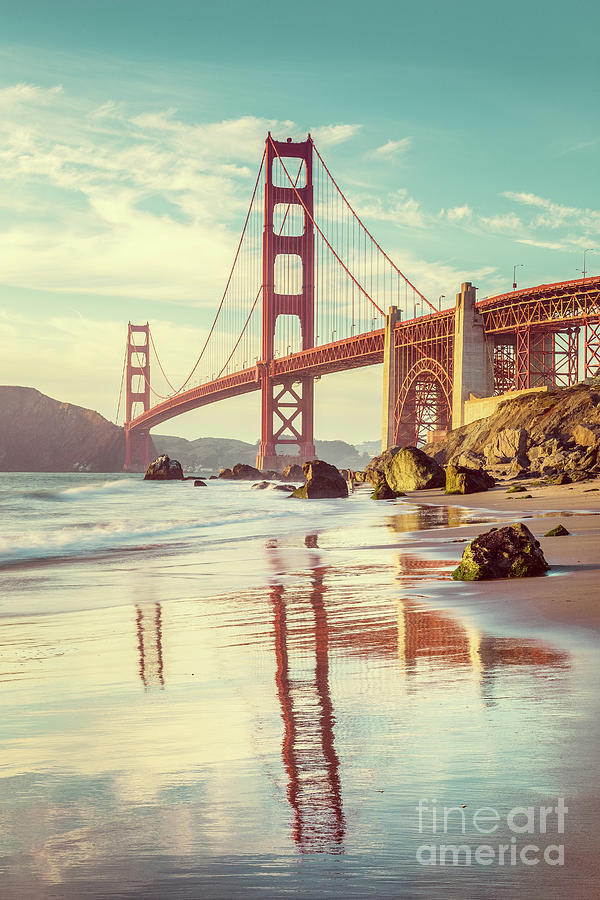 Vintage Golden Gate Photograph by JR Photography
