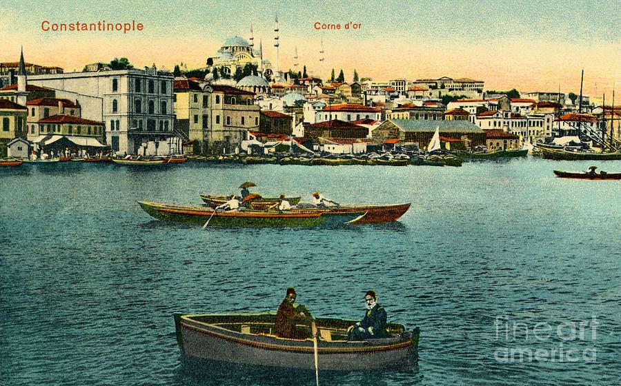 Vintage Golden Horn Constantinople ca 1900  Digital Art by Heidi De Leeuw