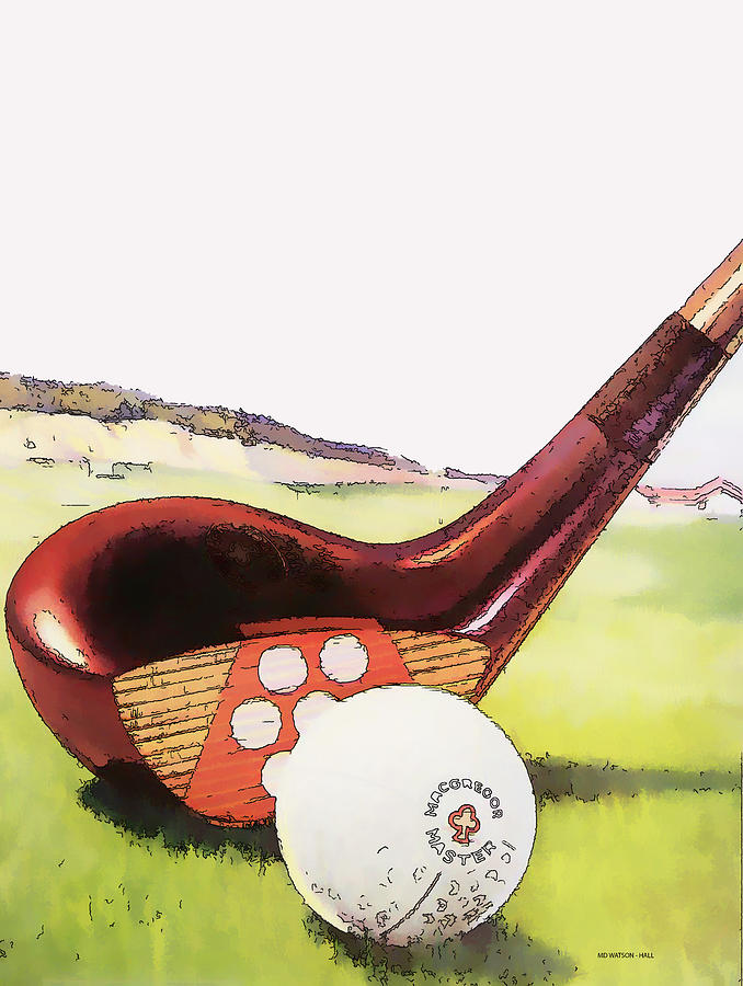 Vintage Golf Art - Circa 1920s Digital Art by Marlene Watson