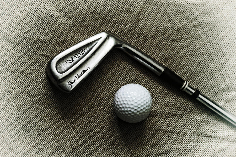 Vintage Golf Club and Ball Photograph by Charline Xia
