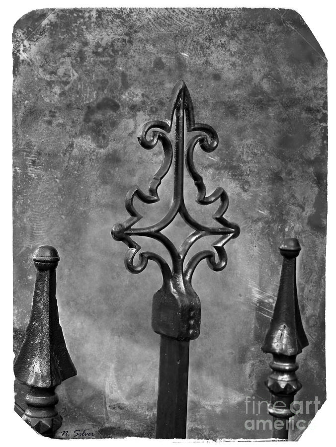 Vintage Gothic Rod Iron Finials Photograph by Nina Silver