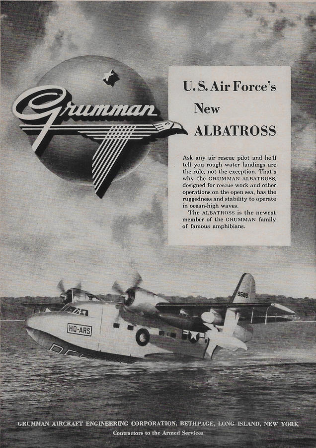 Vintage Grumman Albatross as 1949 Mixed Media by James Smullins