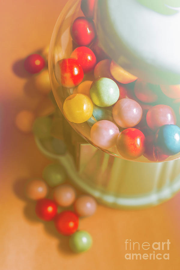 Vintage gum ball candy dispenser Photograph by Jorgo Photography