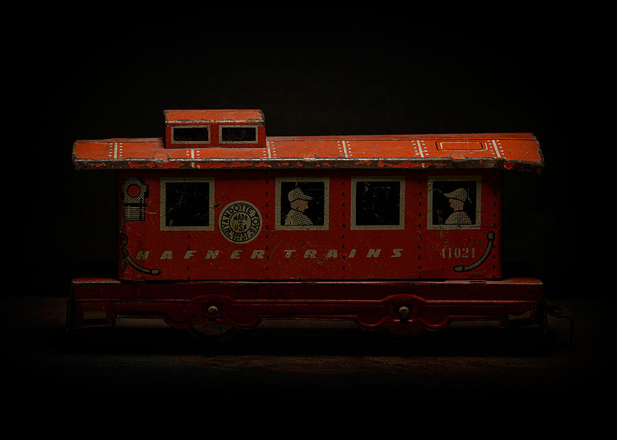 Old Toy Photograph - Vintage HafnerTrains 41021 Caboose by Art Whitton