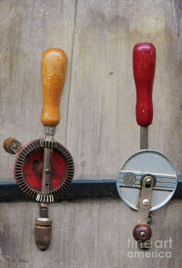 Vintage Hand Drills Photograph by Nina Silver