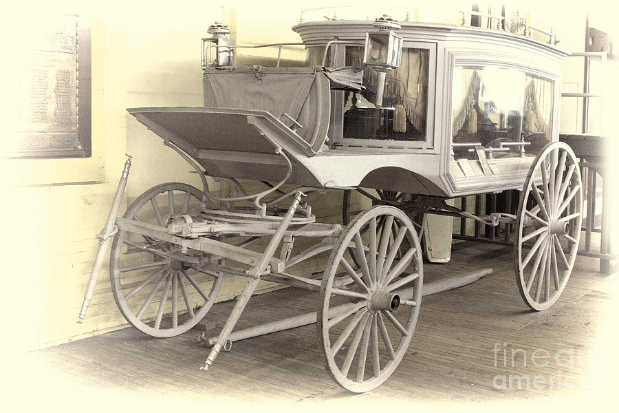 Vintage Hearse Photograph by Linda Phelps