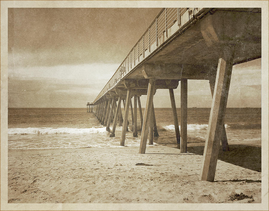 Vintage Hermosa Beach, California Photograph by Phil Perkins
