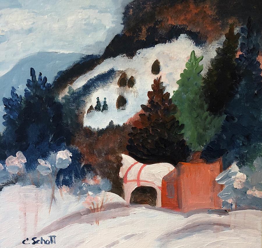 Vintage Holiday Painting by Christina Schott