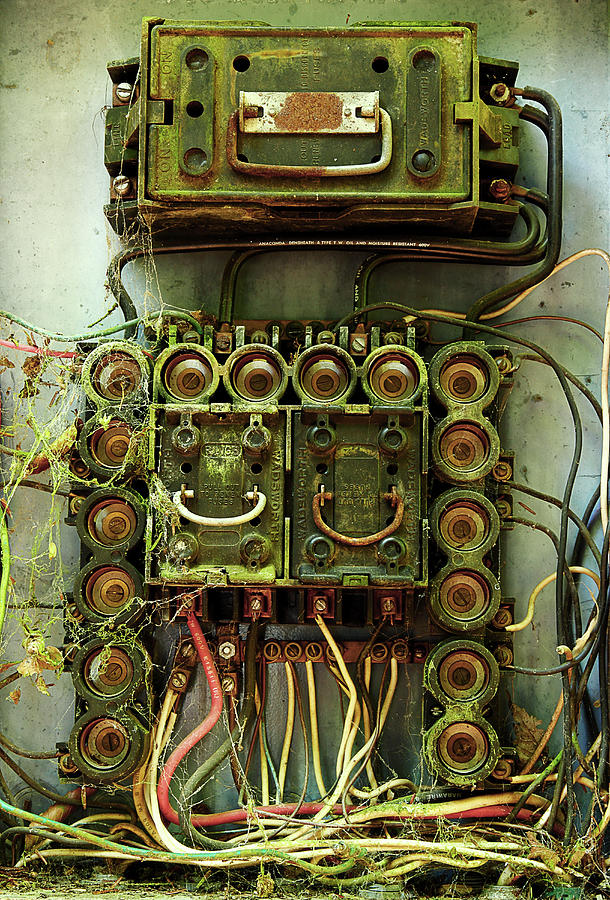 Vintage Household Fuse Box Photograph by Michael Eingle