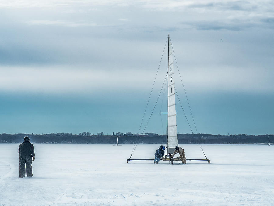 Vintage Ice Boat Photograph by Kristine Hinrichs