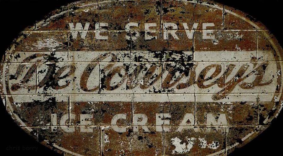 Vintage Ice Cream Mural  Photograph by Chris Berry