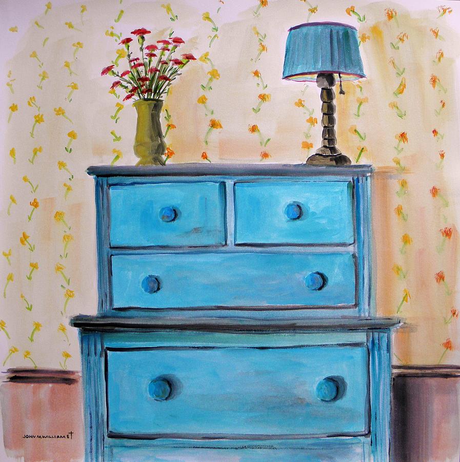 Vintage in Turquoise Painting by John Williams