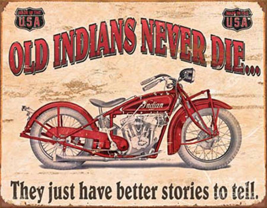 7 Poster in 3 Sizes Vintage Indian Motorcycle Advertisement - 1918
