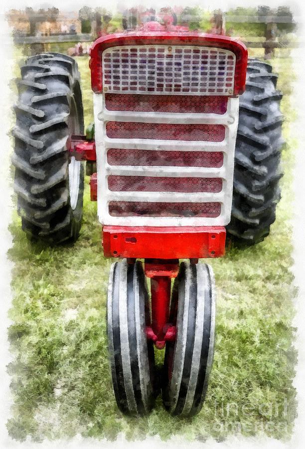 Vintage Photograph - Vintage International Harvester Tractor by Edward Fielding