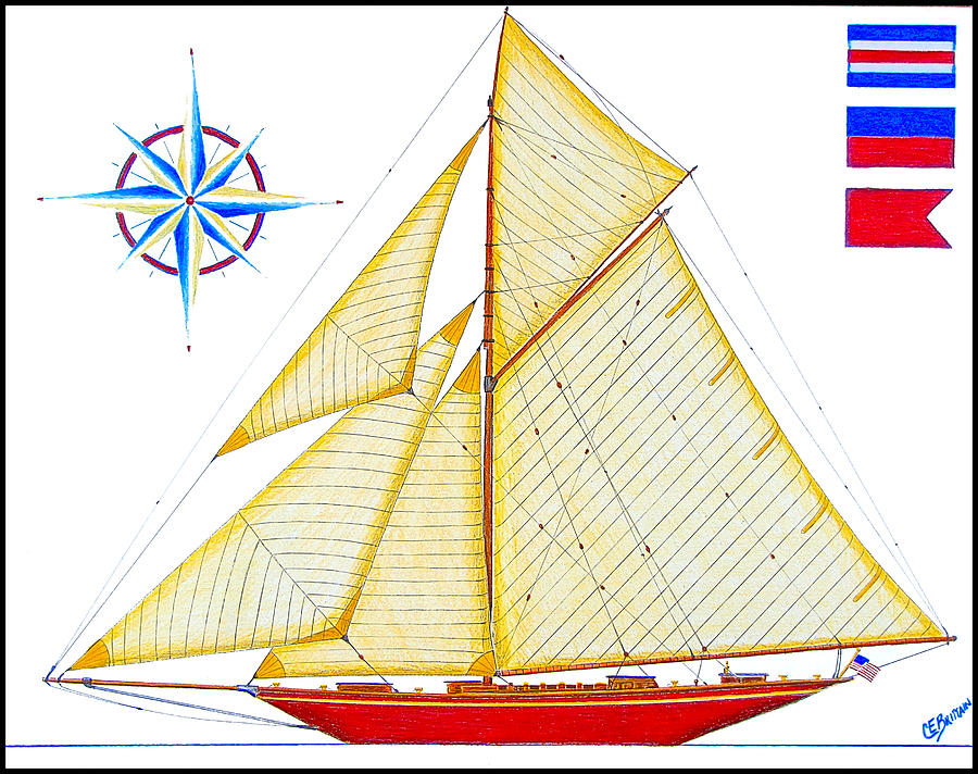 j class yacht drawings